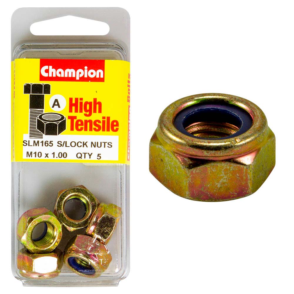 Champion Nyloc Nut M10 X 1.00 (A) - Gr8.8
