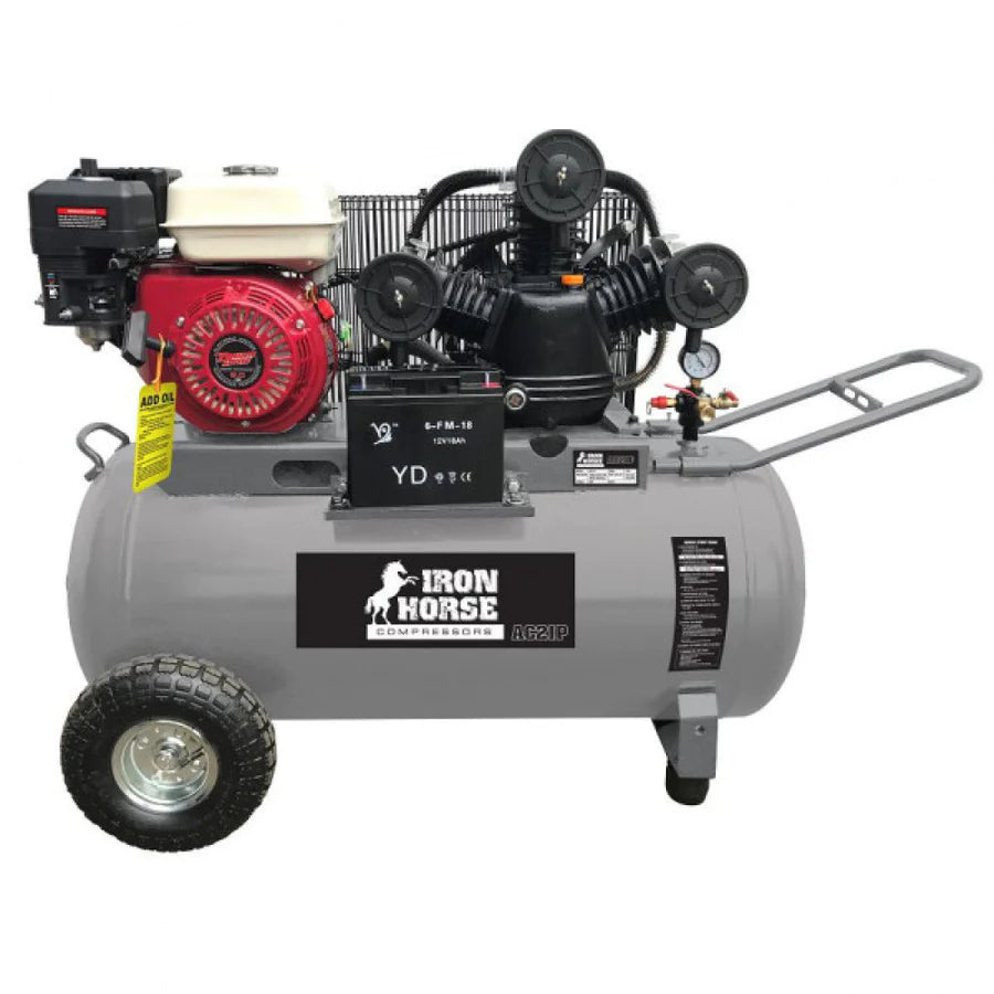 8Hp E/S Petrol Compressor C/W 120L Tank