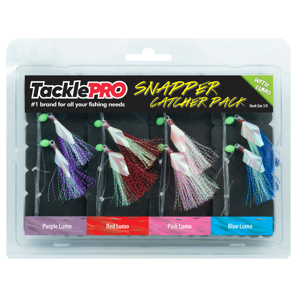 Tacklepro Snapper Catcher Lumo Four Pack - 5/0