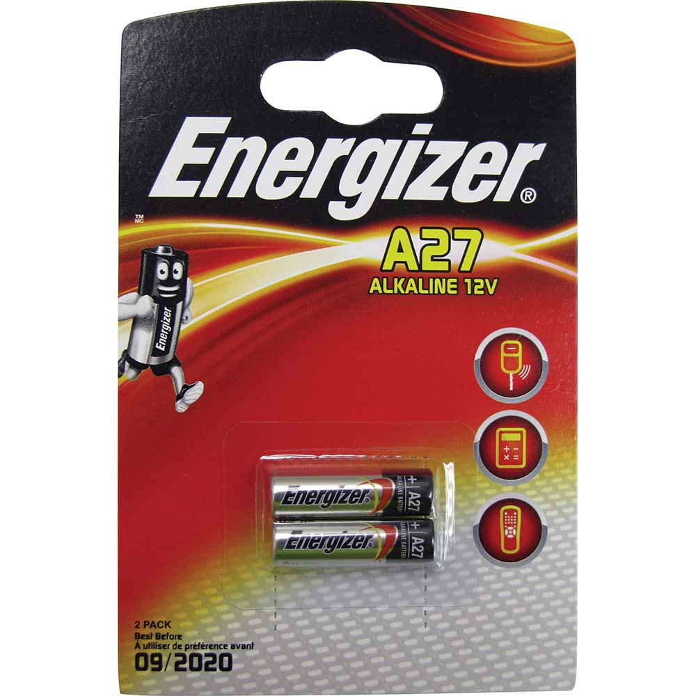 Energizer A27 Alkaline Battery 12V - 2Pk