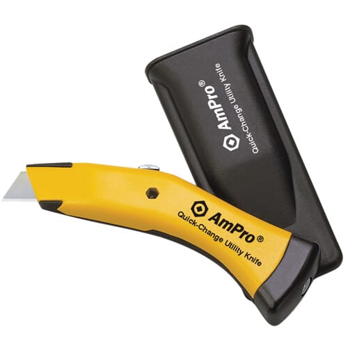 Ampro Utility Knife Heavy Duty With Holster