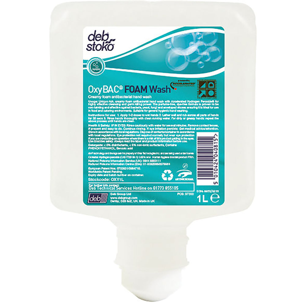 Deb Stoko Oxybac 1L Foam Hand Wash