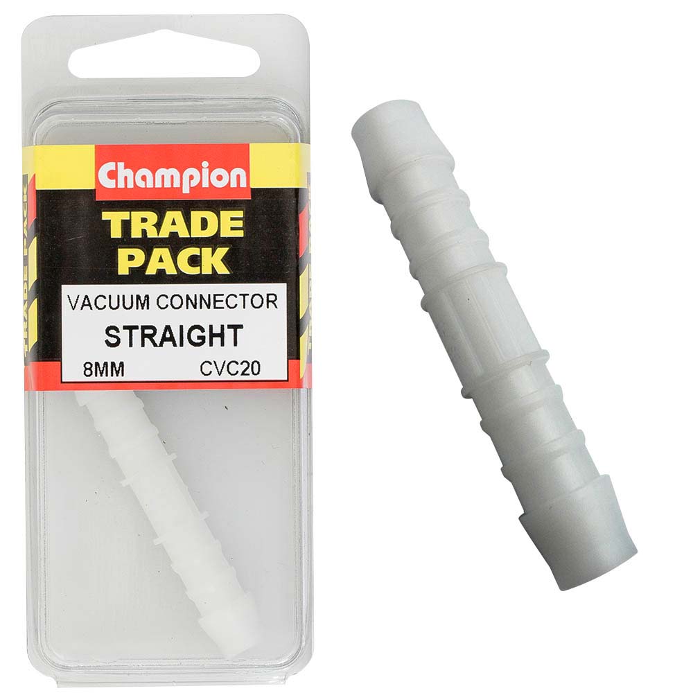 Champion Vacuum Hose - Straight Connector 8Mm