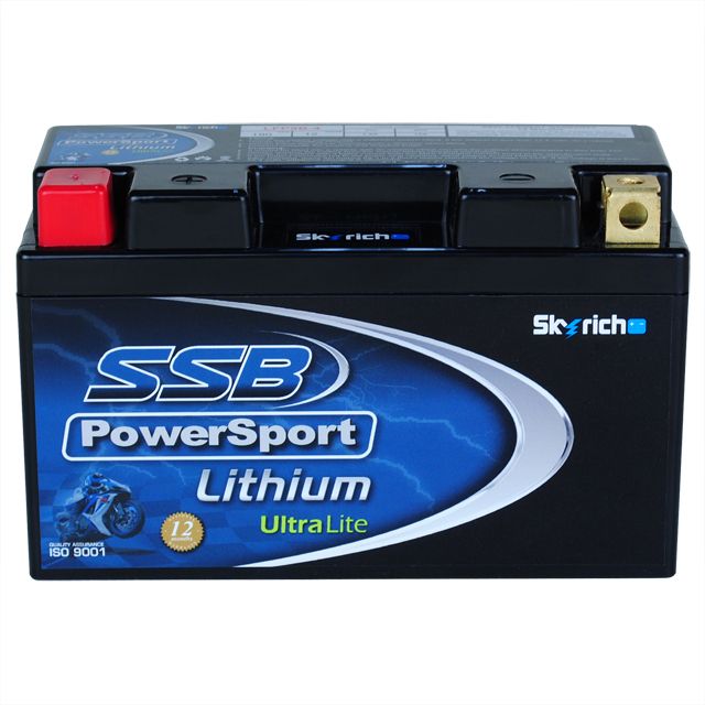 Motorcycle And Powersports Battery Lithium Ion Phosphate 12V 190Cca By Ssb High Performance