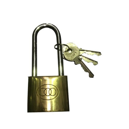 Tri-Circle Kal264 Brass Padlock Keyed Alike Long Shackle 38Mm Boxed