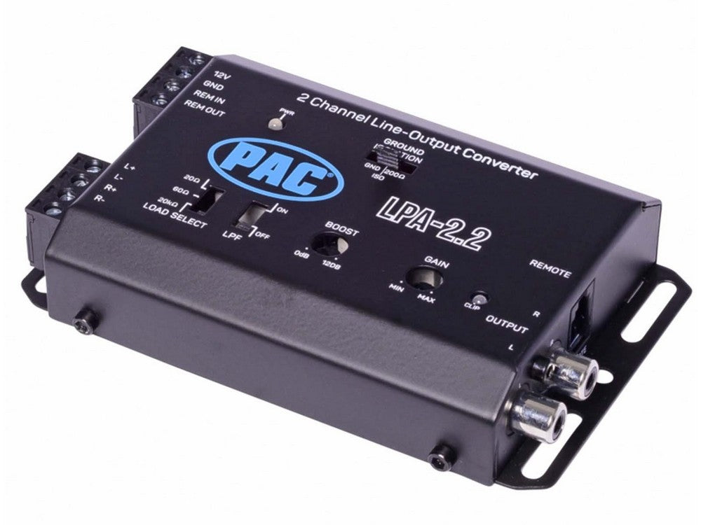 2 Ch Active Line Out Converter With Auto Turn On For Amp Installation 40V / 400W
