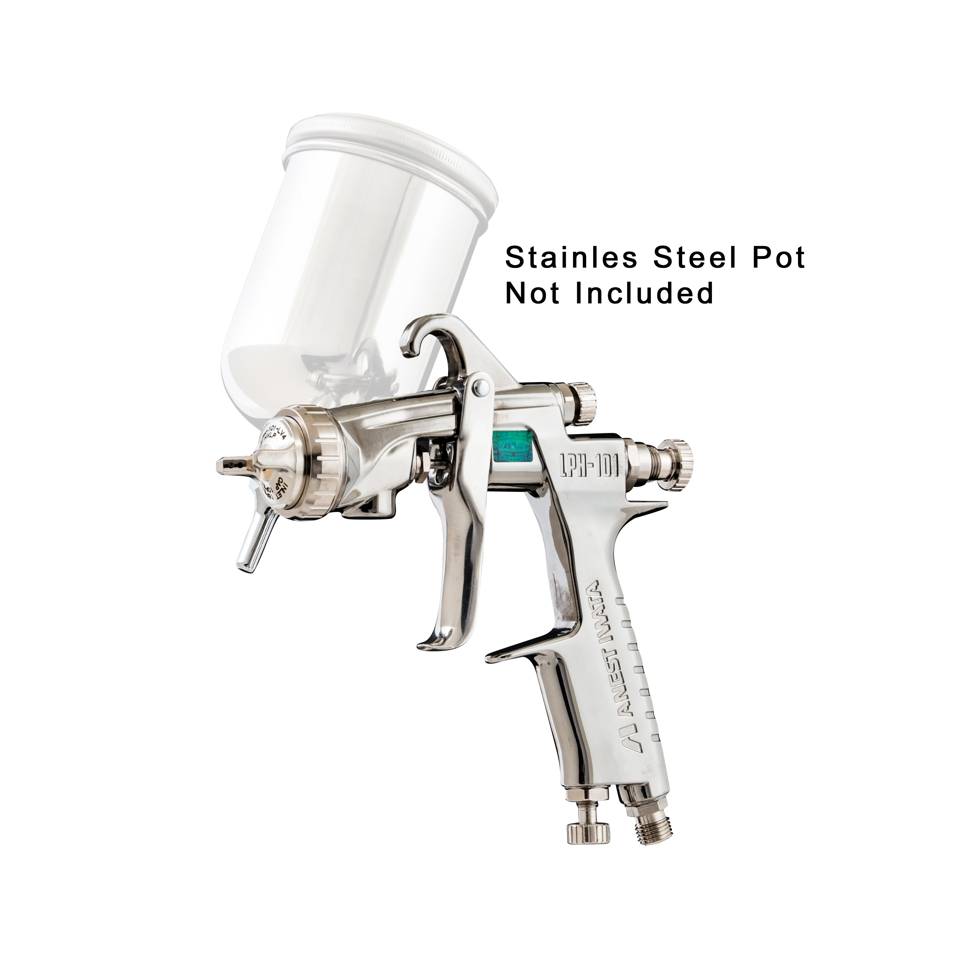 Iwata Gravity Spraygun For Spraypainting Lph101 1.4Mm Lv4 + 200Ml Nylon Pot New $1Res Rrp 589.95!