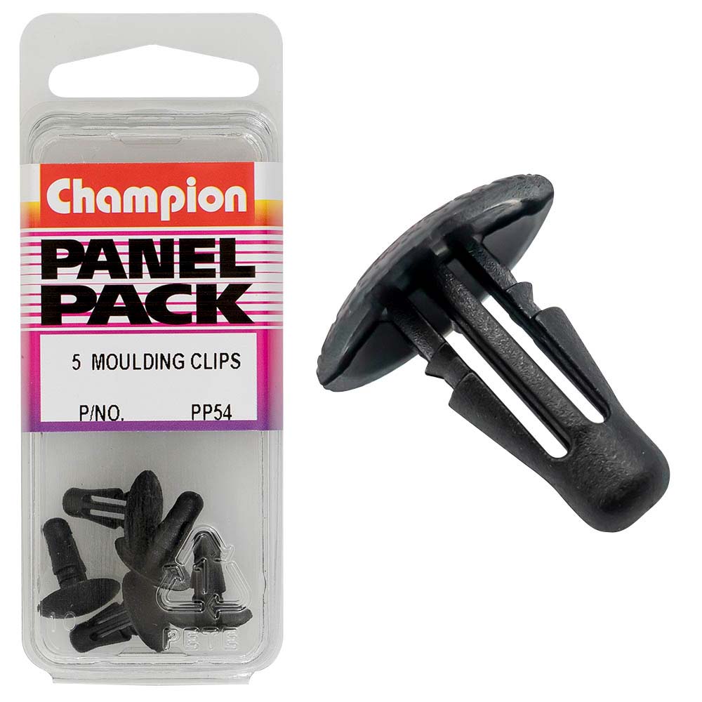 Champion Moulding Clip Black 11Mm Hd X 12Mm -5Pk