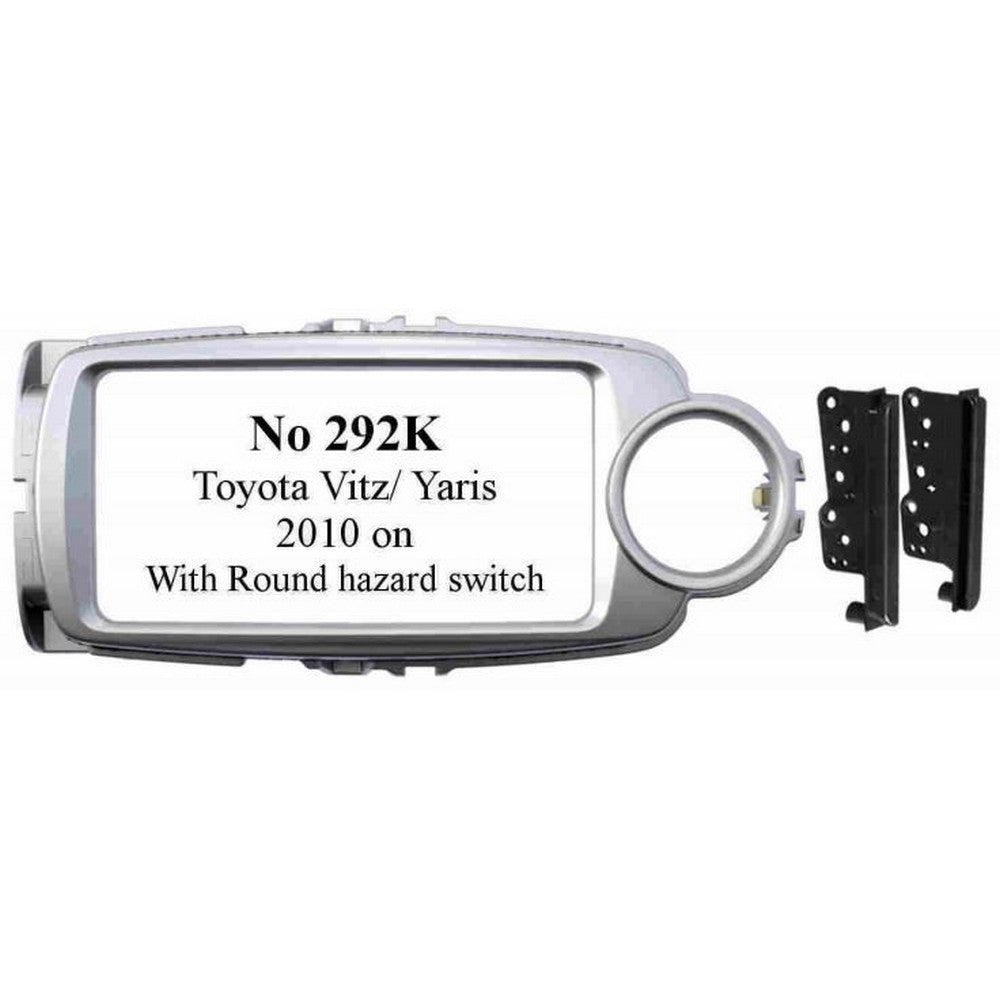 Fitting Kit Toyota Vitz Yaris 2010 On Round Hazard (Silver)