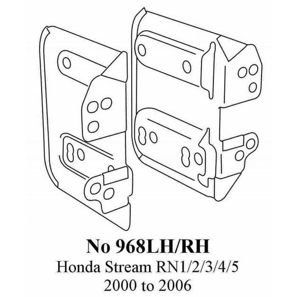 Radio Brackets Honda Stream Rn5 Side Brackets