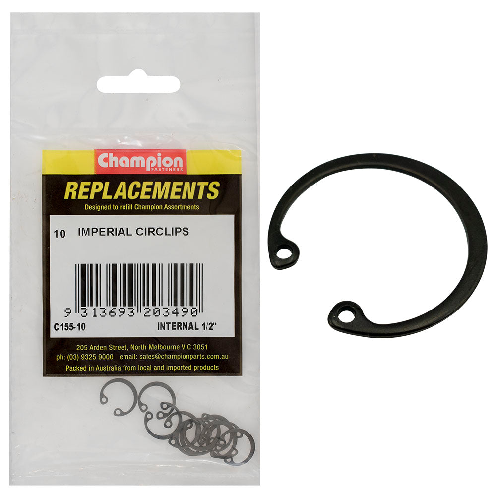 Champion 1/2In Internal Circlip -10Pk