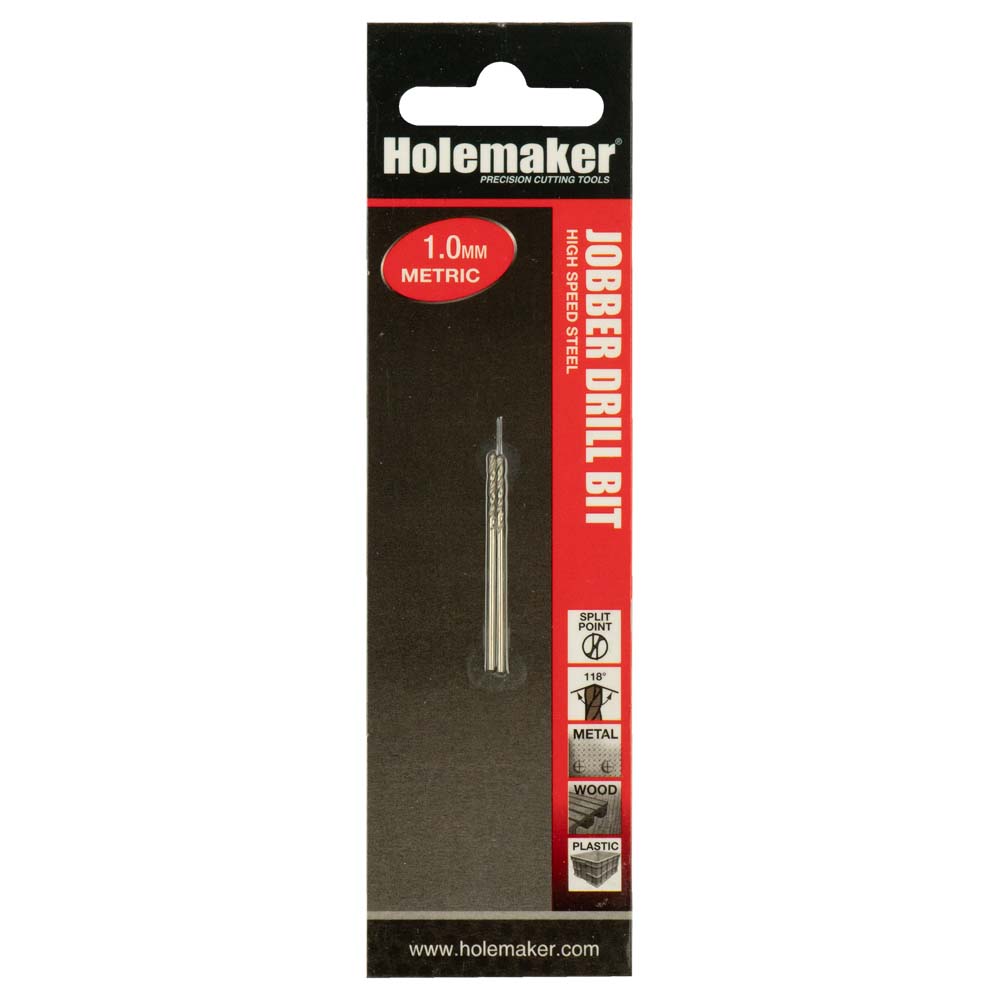 Holemaker Jobber Drill 1.0Mm - 2Pc (Carded)