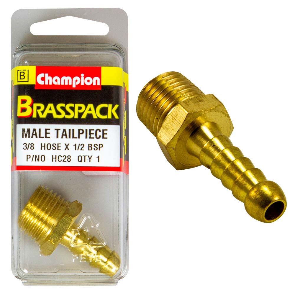 Champion Brass 3/8In X 1/2In Male Hose Barb