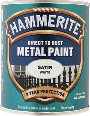 Hammerite Satin 250Ml White