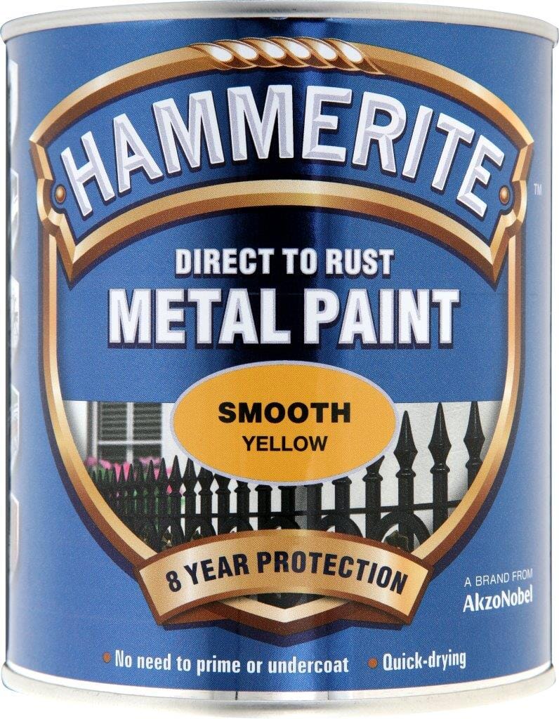 Hammerite Smooth 750Ml Yellow