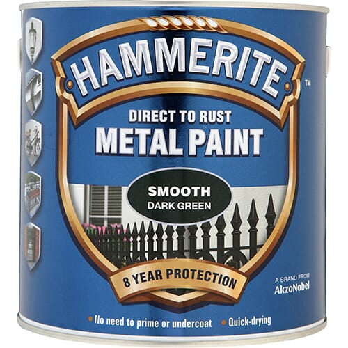 Hammerite Smooth 2.5Litre Dark Green