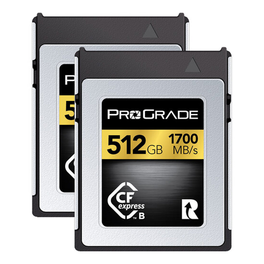 Prograde Digital Cfexpress Type B Gold 512Gb R1700Mb/S W1400Mb/S 2Pk