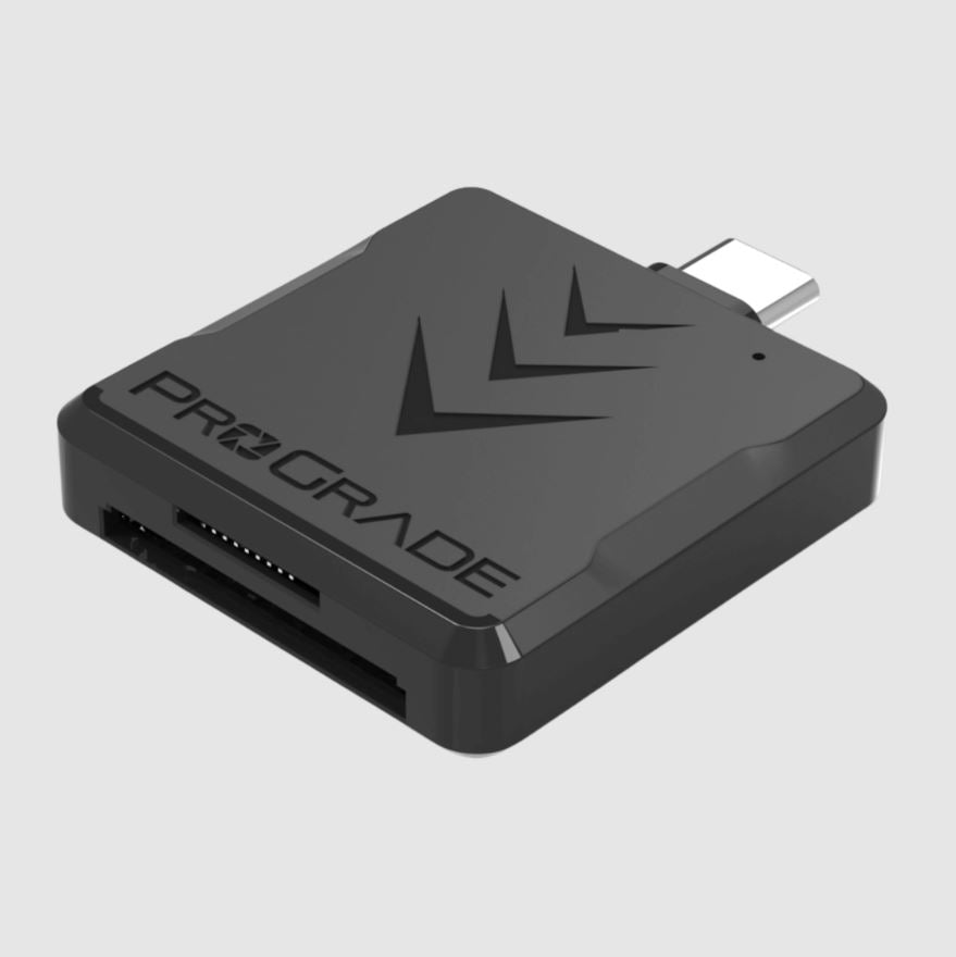 Prograde Digital Card Reader Mobile Dual Slot Micro Sdhc / Sdxc Uhs-Ii Usb-C Pgm0.5