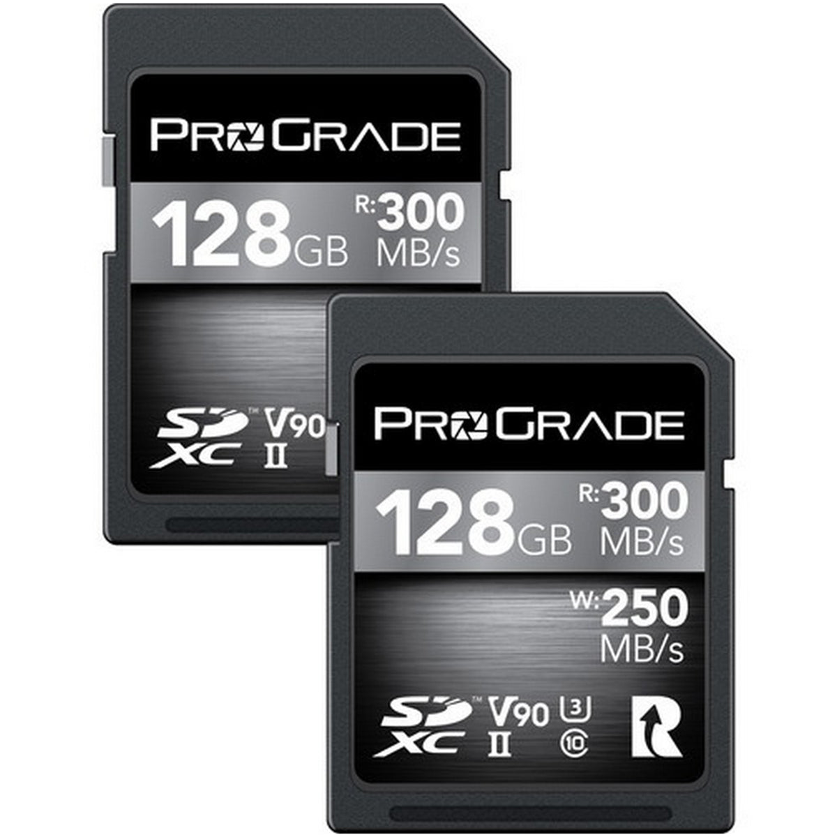 Prograde Digital Sdxc Cobalt Uhs-Ii 128Gb R300Mb/S W250Mb/S V90 2Pk