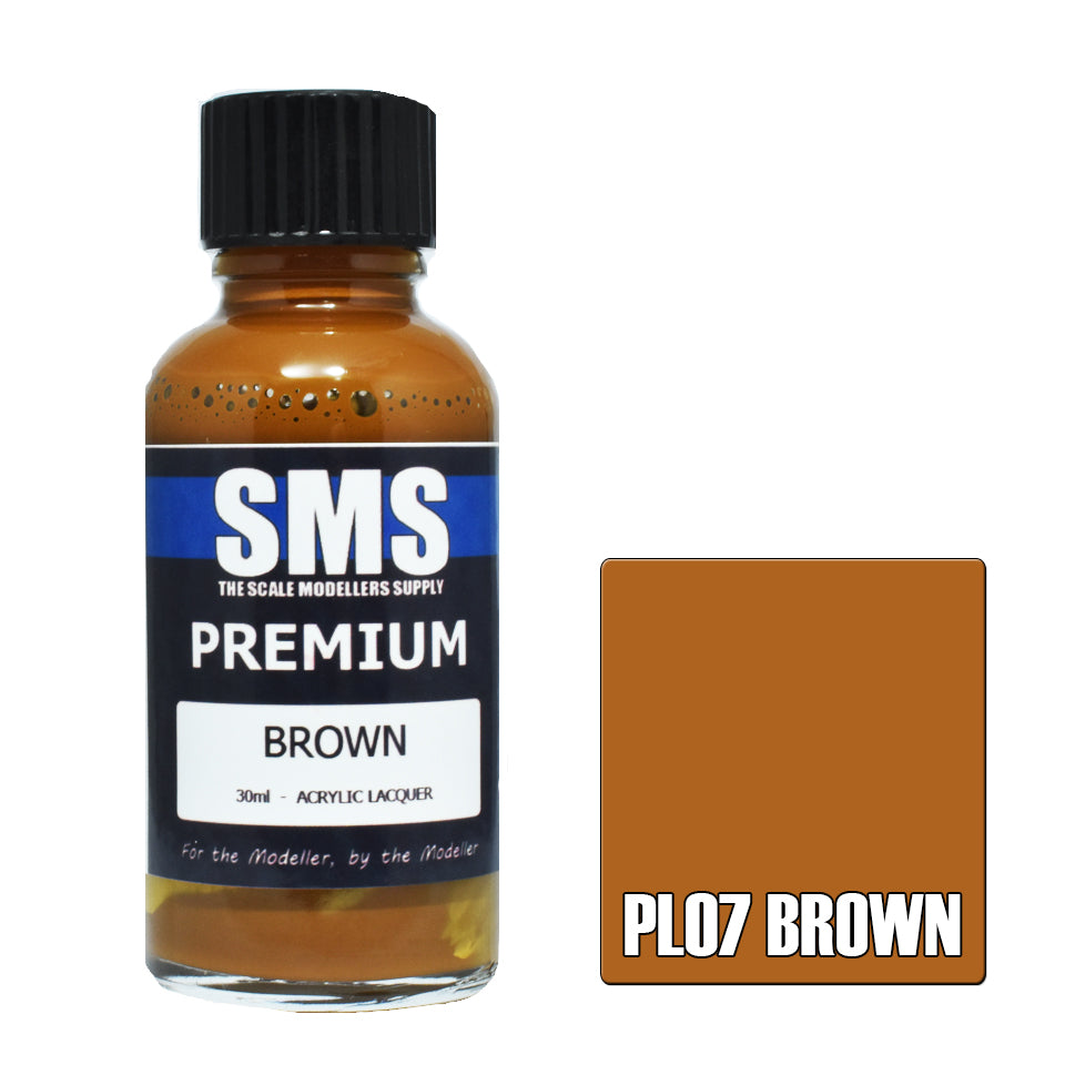 Airbrush Paint 30Ml Premium Brown Acrylic Lacquer Scale Modellers Supply