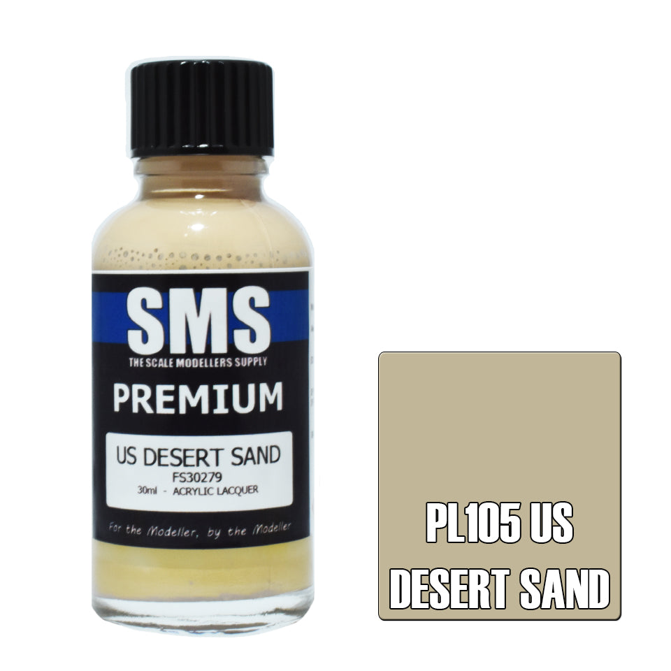Air Brush Paint 30Ml Premium Us Desert Sand Acrylic Lacquer Scale Modellers Supply