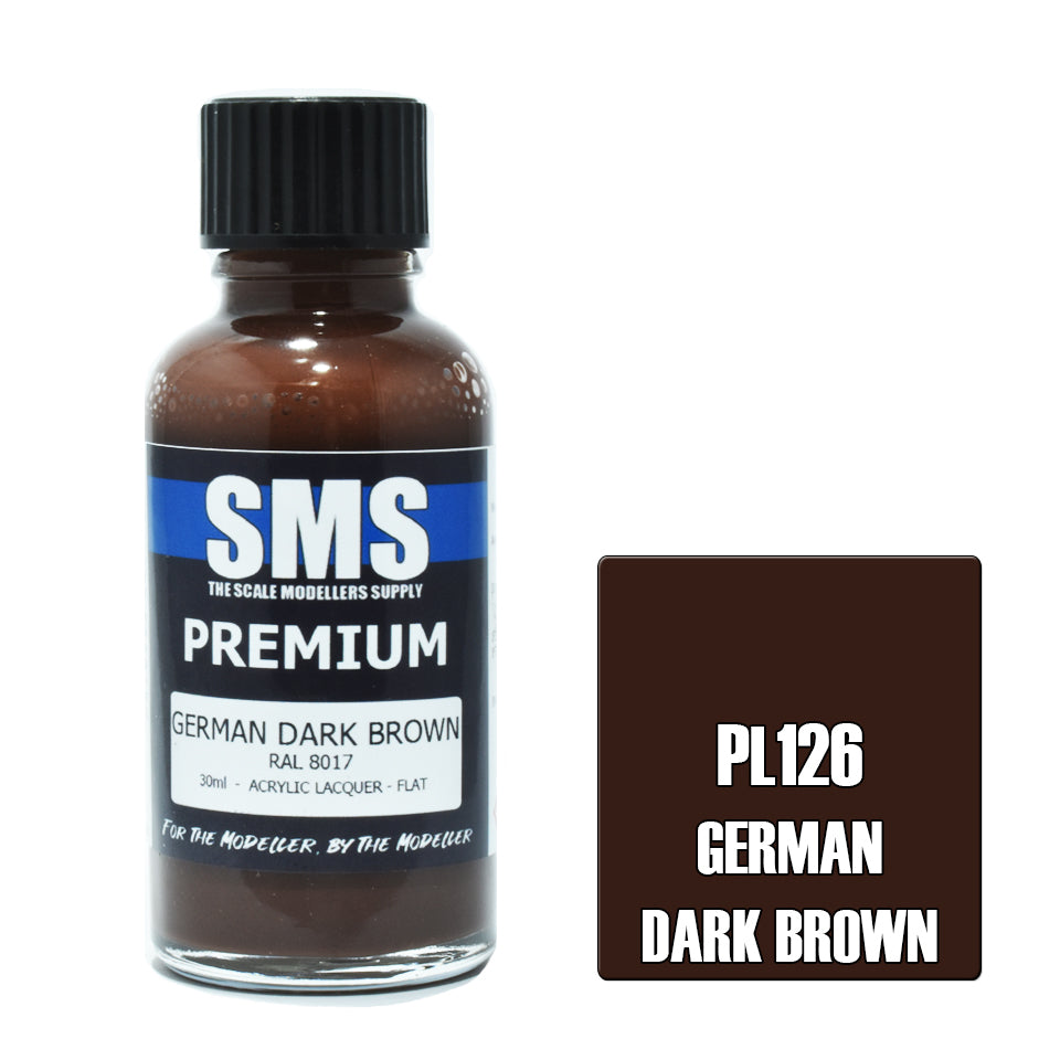 Air Brush Paint 30Ml Premium German Dark Brown Acrylic Lacquer Scale Modellers Supply