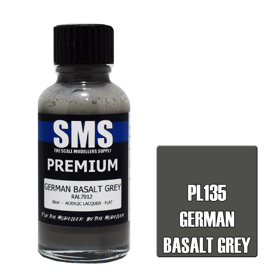 Air Brush Paint 30Ml Premium German Basalt Grey Acrylic Lacquer Scale Modellers Supply
