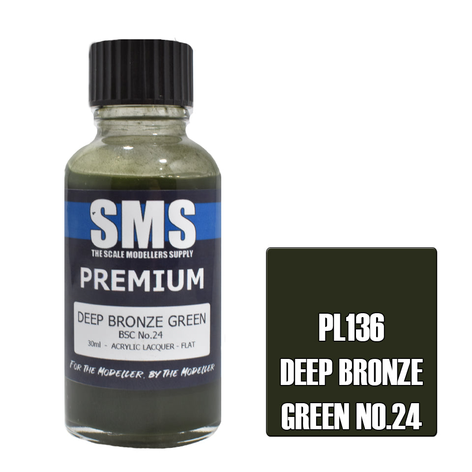 Air Brush Paint 30Ml Premium Deep Bronze Green Acrylic Lacquer Scale Modellers Supply