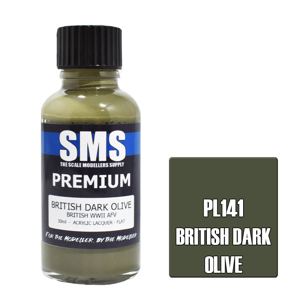 Air Brush Paint 30Ml Premium British Dark Olive Acrylic Lacquer Scale Modellers Supply