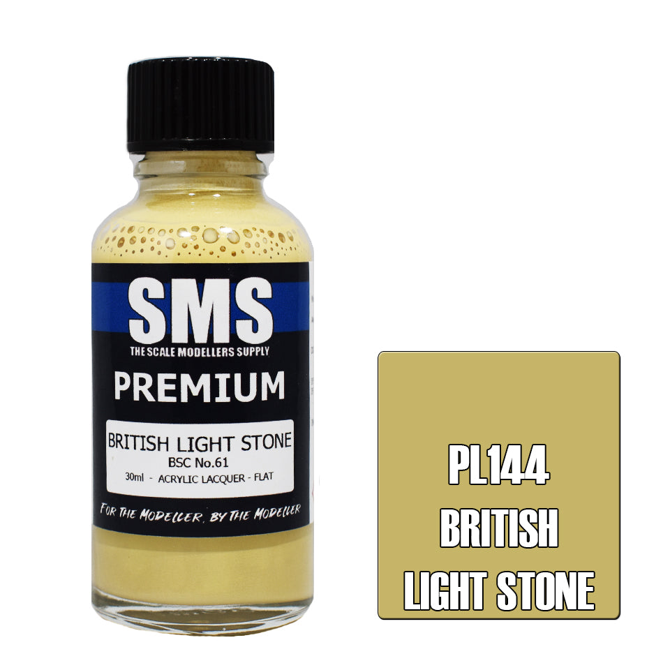 Air Brush Paint 30Ml Premium British Light Stone Acrylic Lacquer Scale Modellers Supply