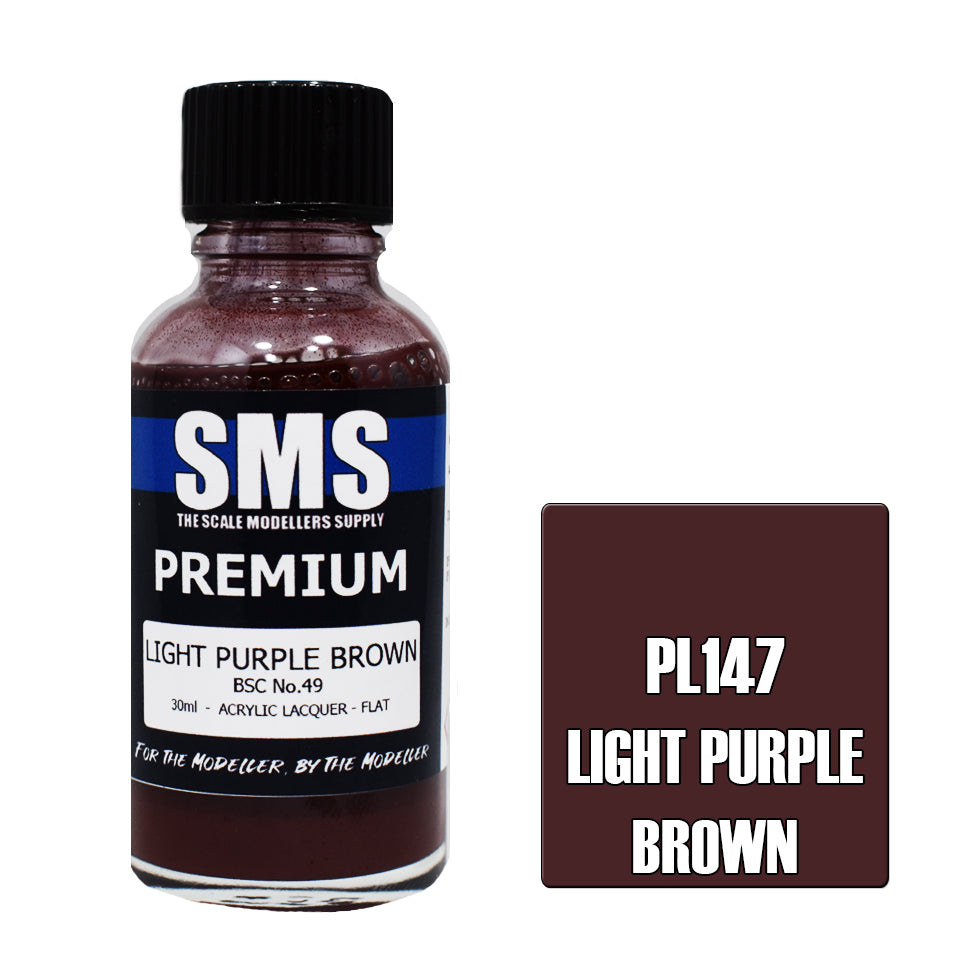 Air Brush Paint 30Ml Premium Light Purple Brown Acrylic Lacquer Scale Modellers Supply