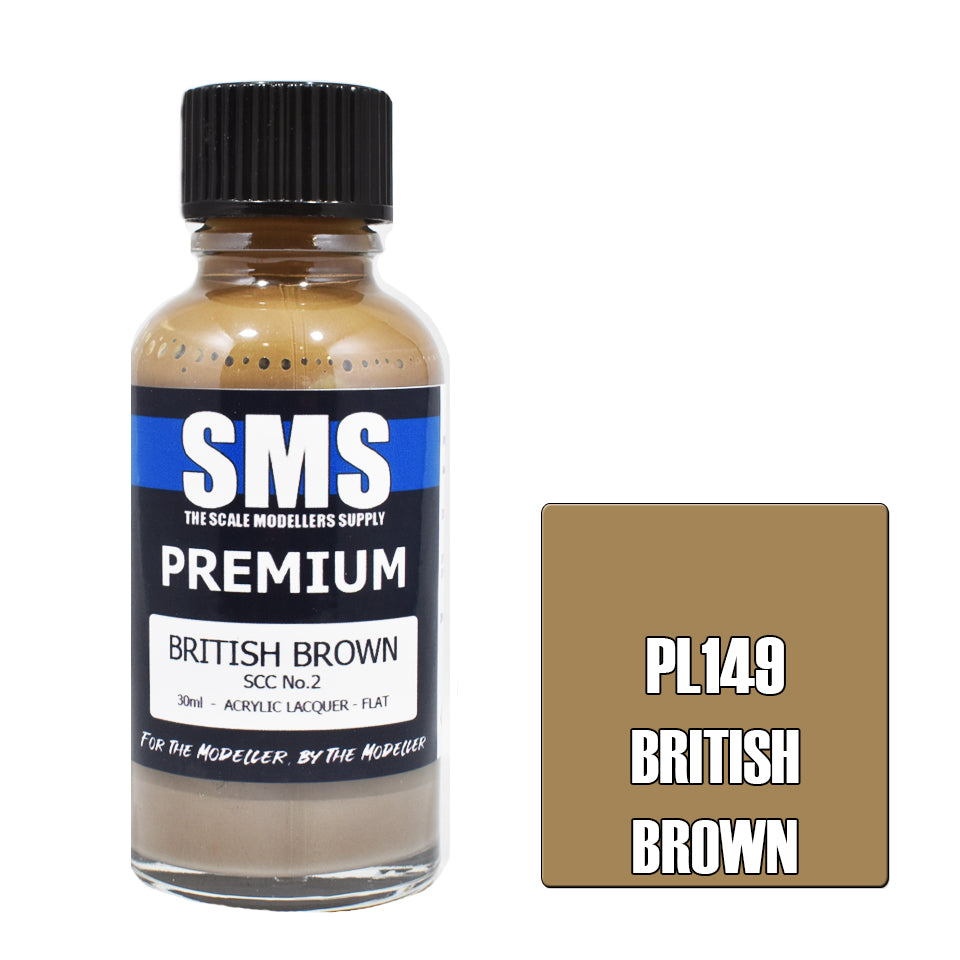 Air Brush Paint 30Ml Premium British Brown Scc No.2 Acrylic Lacquer Scale Modellers Supply