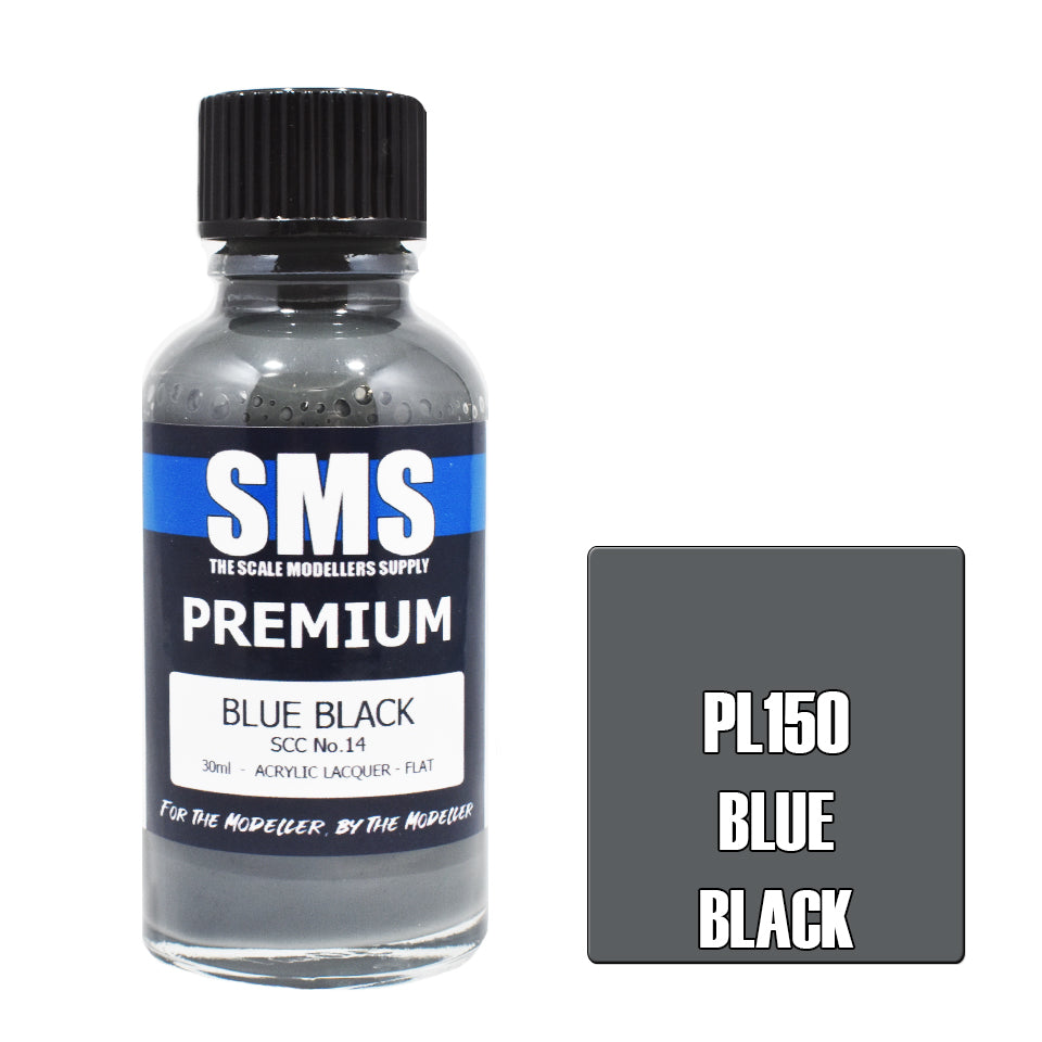 Air Brush Paint 30Ml Premium Blue Black Scc No.14 Acrylic Lacquer Scale Modellers Supply