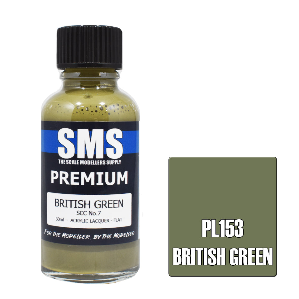 Air Brush Paint 30Ml Premium British Green Scc No.7 Acrylic Lacquer Scale Modellers Supply
