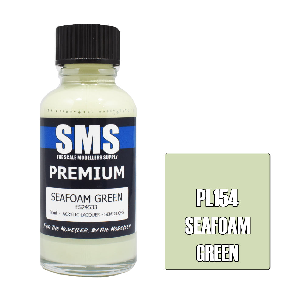 Air Brush Paint 30Ml Premium Seafoam Green Acrylic Lacquer Scale Modellers Supply