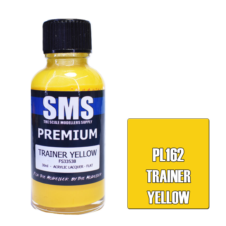 Air Brush Paint 30Ml Premium Trainer Yellow Acrylic Lacquer Scale Modellers Supply