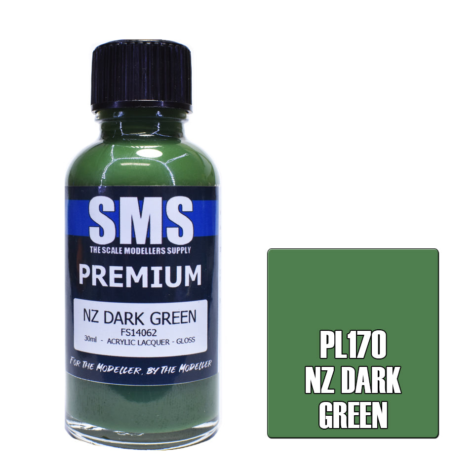 Air Brush Paint 30Ml Premium Nz Dark Green Acrylic Lacquer Scale Modellers Supply