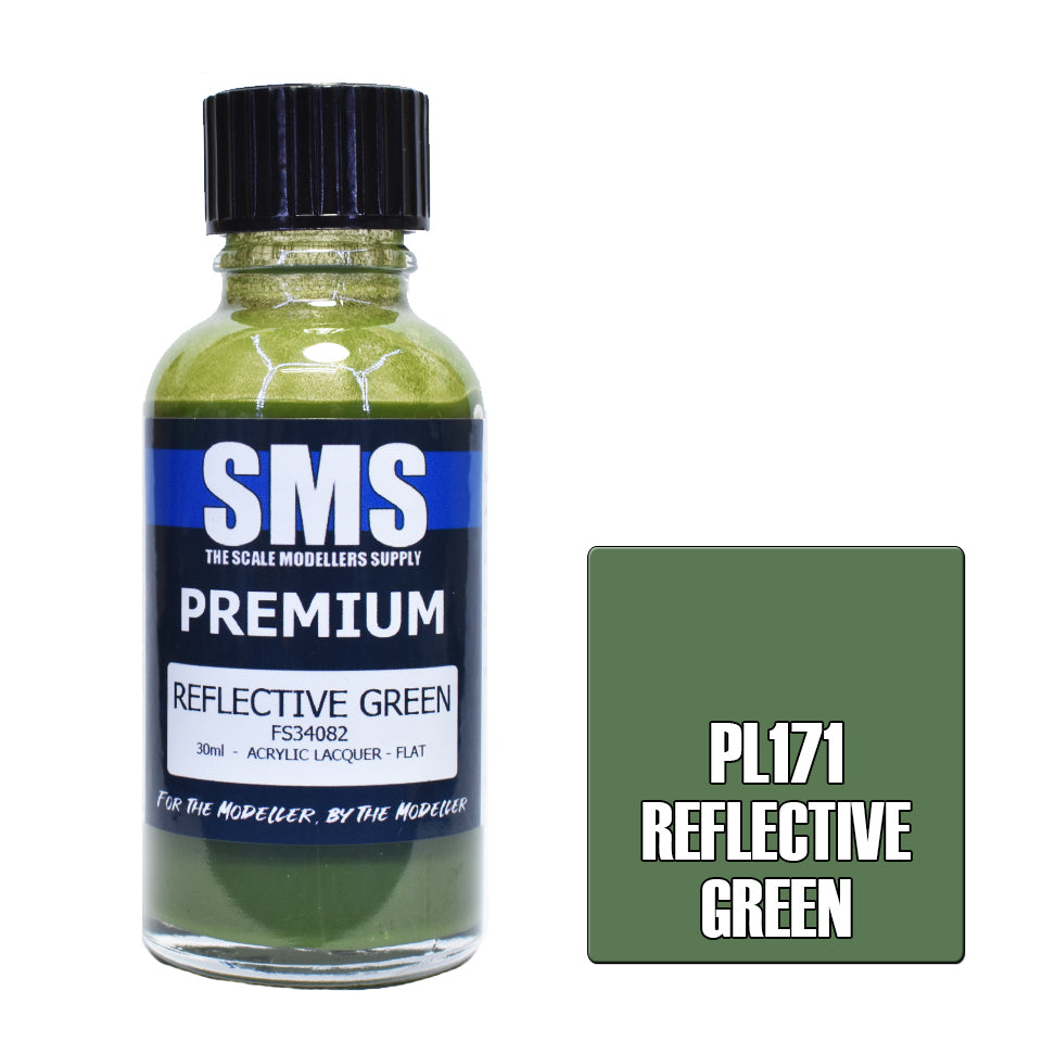 Air Brush Paint 30Ml Premium Reflective Green Acrylic Lacquer Scale Modellers Supply