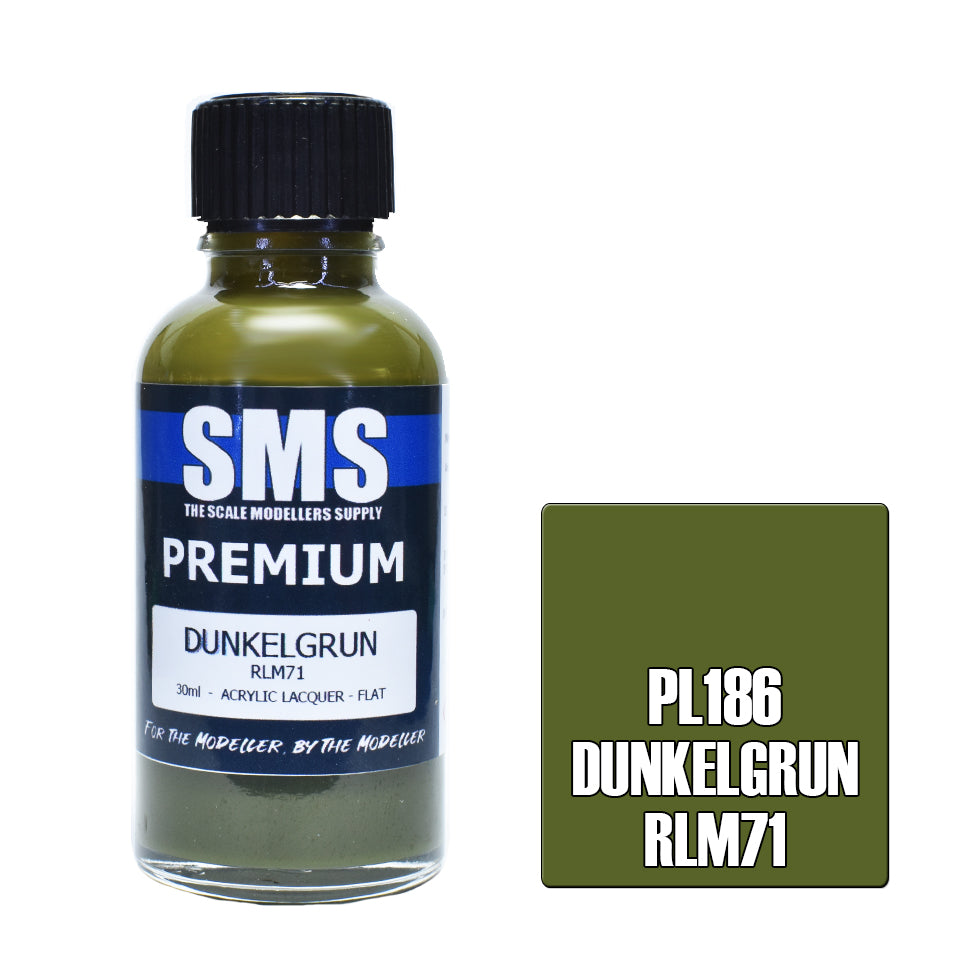 Air Brush Paint 30Ml Premium Dunkelgrun Rlm71 Acrylic Lacquer Scale Modellers Supply