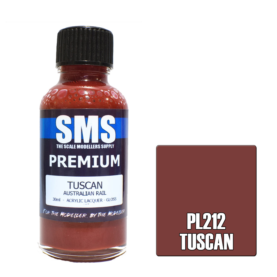 Air Brush Paint 30Ml Premium Tuscan Acrylic Lacquer Scale Modellers Supply