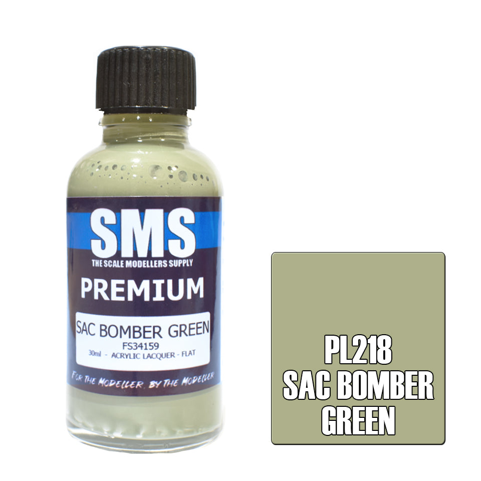 Air Brush Paint 30Ml Premium Sac Bomber Green Acrylic Lacquer Scale Modellers Supply