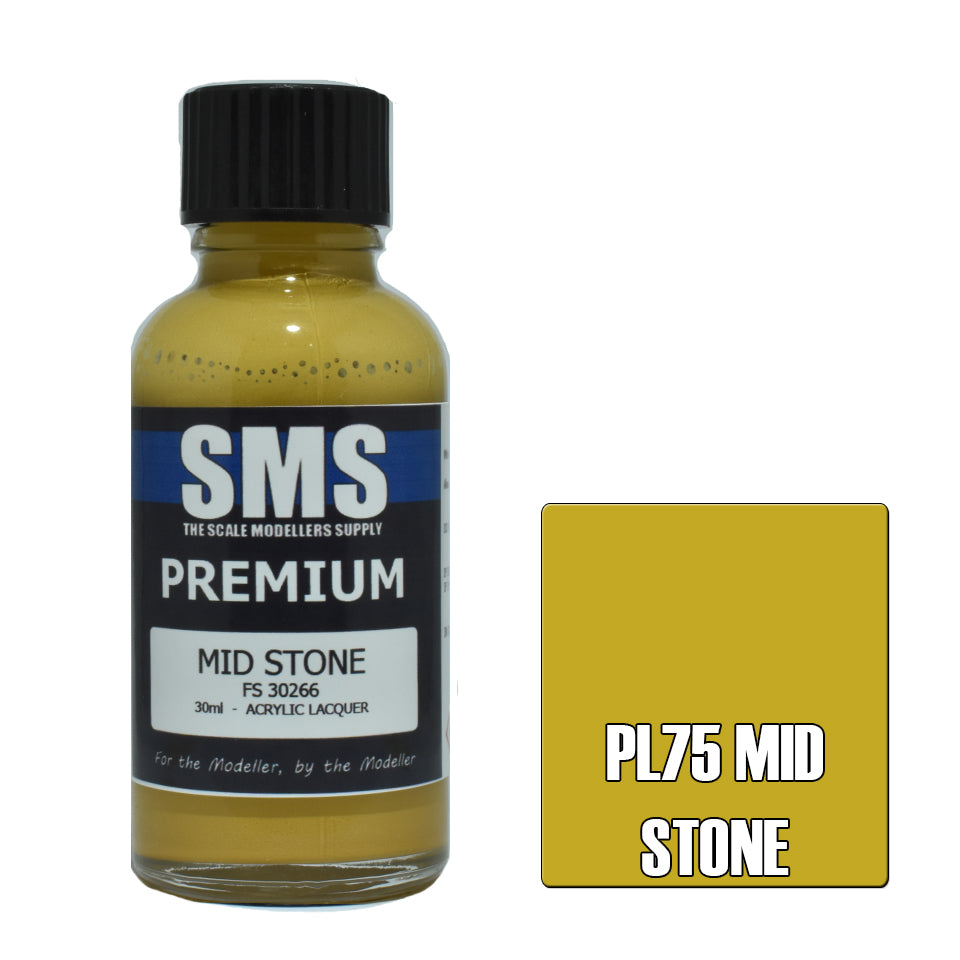 Air Brush Paint 30Ml Premium Mid Stone Acrylic Lacquer Scale Modellers Supply