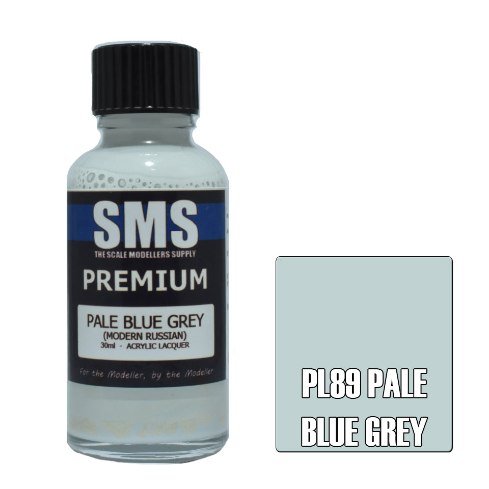 Air Brush Paint 30Ml Premium Pale Blue Grey Acrylic Lacquer Scale Modellers Supply