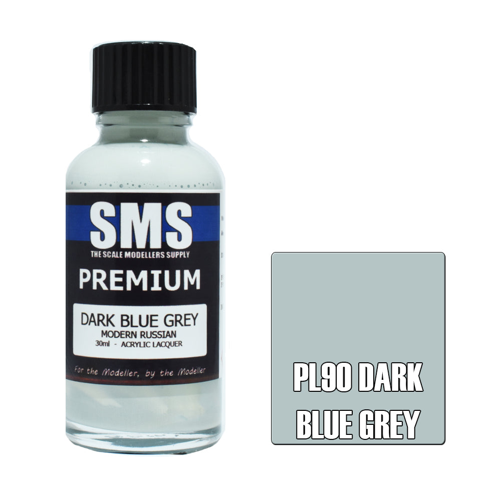 Air Brush Paint 30Ml Premium Dark Blue Grey Acrylic Lacquer Scale Modellers Supply