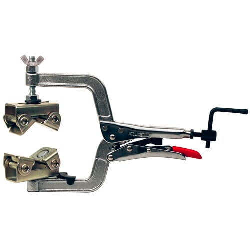 Strong Hand Pipe Plier With V Pads & Adjustable Top V Pad Spindle
