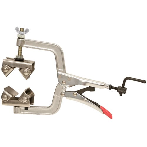 Strong Hand Pipe Plier With Stainless Steel V Pads & Adjustable Top V Pad Spindle