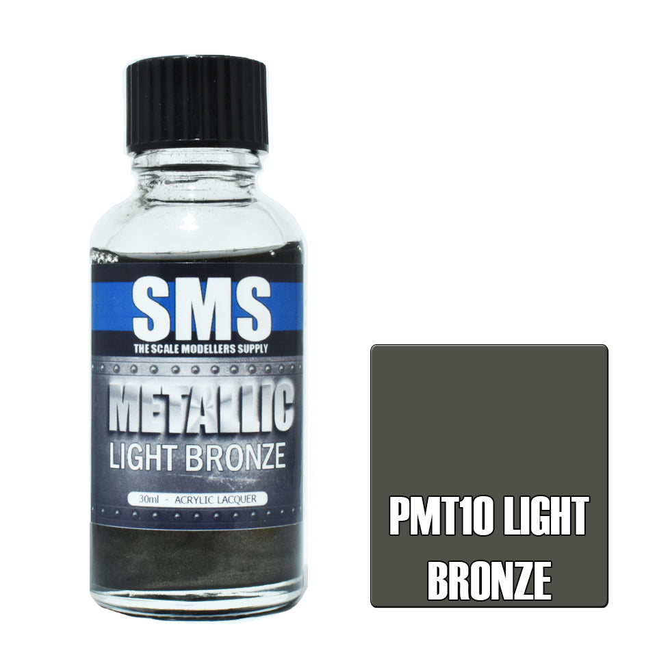 Air Brush Paint 30Ml Metallic Light Bronze Acrylic Lacquer Scale Modellers Supply