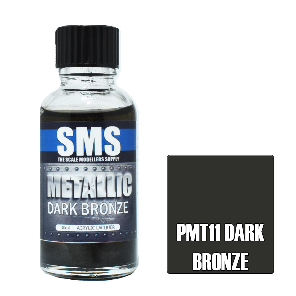 Air Brush Paint 30Ml Metallic Dark Bronze Acrylic Lacquer Scale Modellers Supply