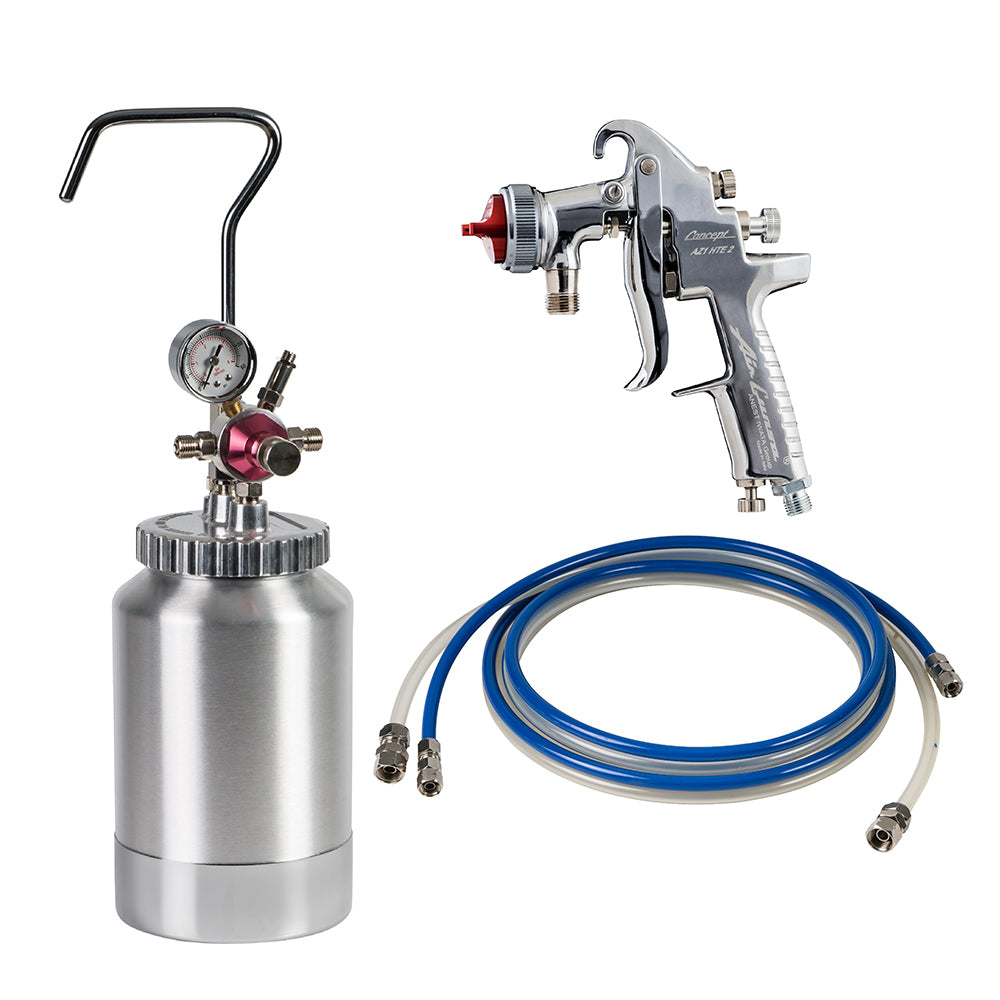 Iwata Pressure Spraygun Az1 1.8Mm + 2L Pot + 2M Twin Hose
