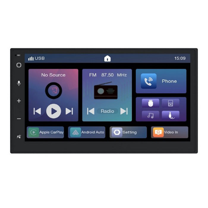 Mongoose 7" Multi Media Head Unit Wireless + Usb Smartphone